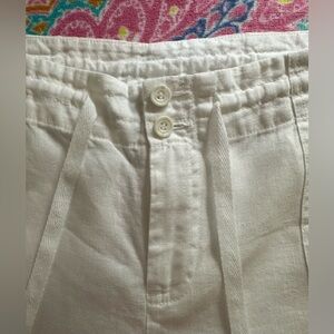 INC International Concepts White Linen Pants Size 12